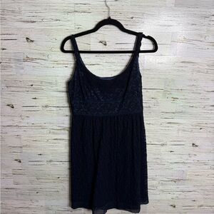 Cynthia Steffe Navy Lace Midi Dress size 8 blue